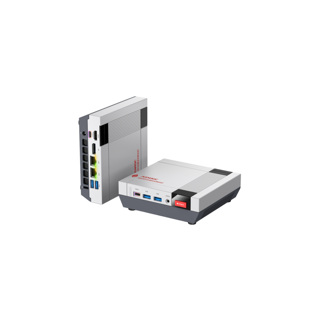 ACEMAGIC Retro X5 Mini Gaming PC, AMD Ryzen AI 9 HX 370 (65W TDP), 32GB DDR5 1TB NVMe SSD,